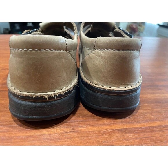 Birkenstock Fisherman Sandals | Tan Leather Closed Toe Buckle Strap EUR 41 - Picture 5 of 9